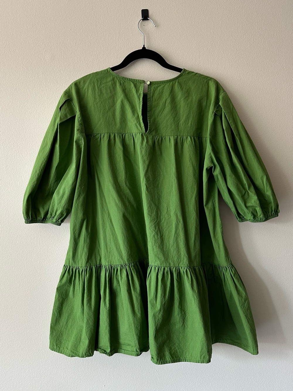 OAK + FORT Poplin Puff Sleeve Mini Dress - Picture 4 of 4